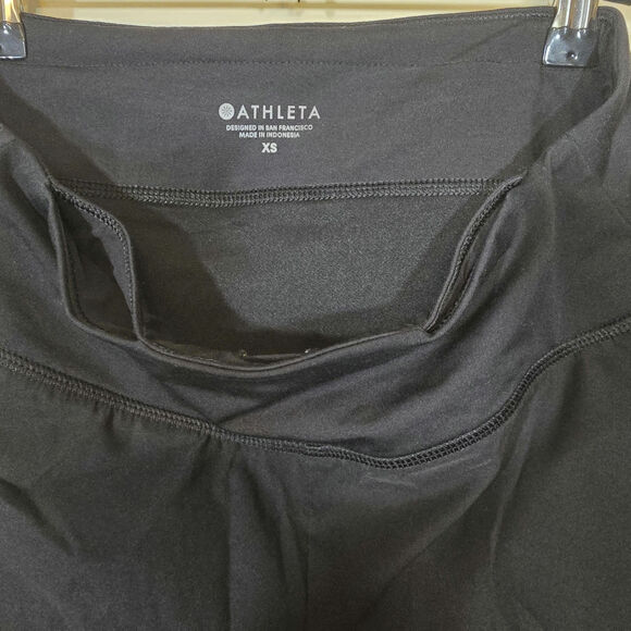 Athleta Women's Running Athletic Cut Out Shorts Stretch Workout Black Size XS - Picture 7 of 9